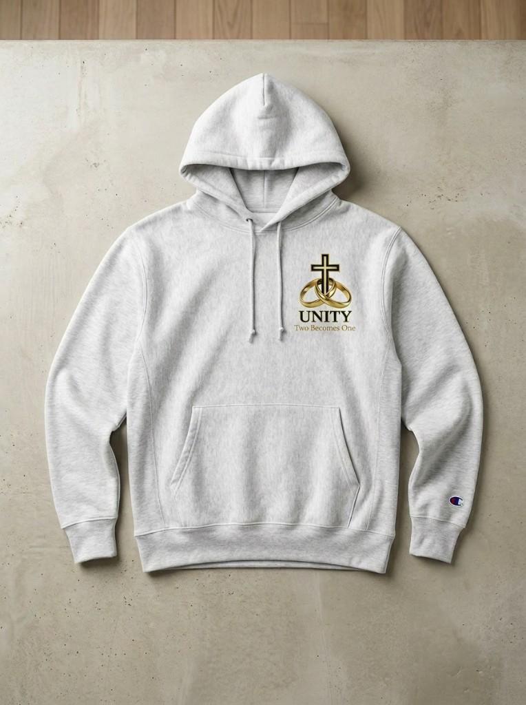 Grey UNITY hoodie mockup